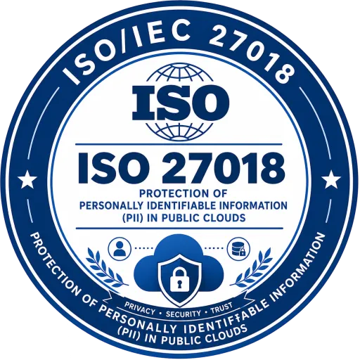 ISO 27018 badge