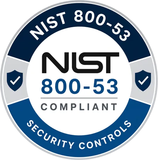 NIST 800-53 Compliant badge