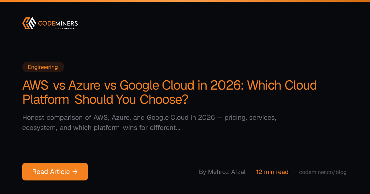 AWS vs Azure vs Google Cloud in 2026: Which Cloud Platform Should You Choose?