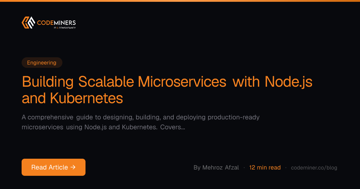 Building Scalable Microservices with Node.js and Kubernetes