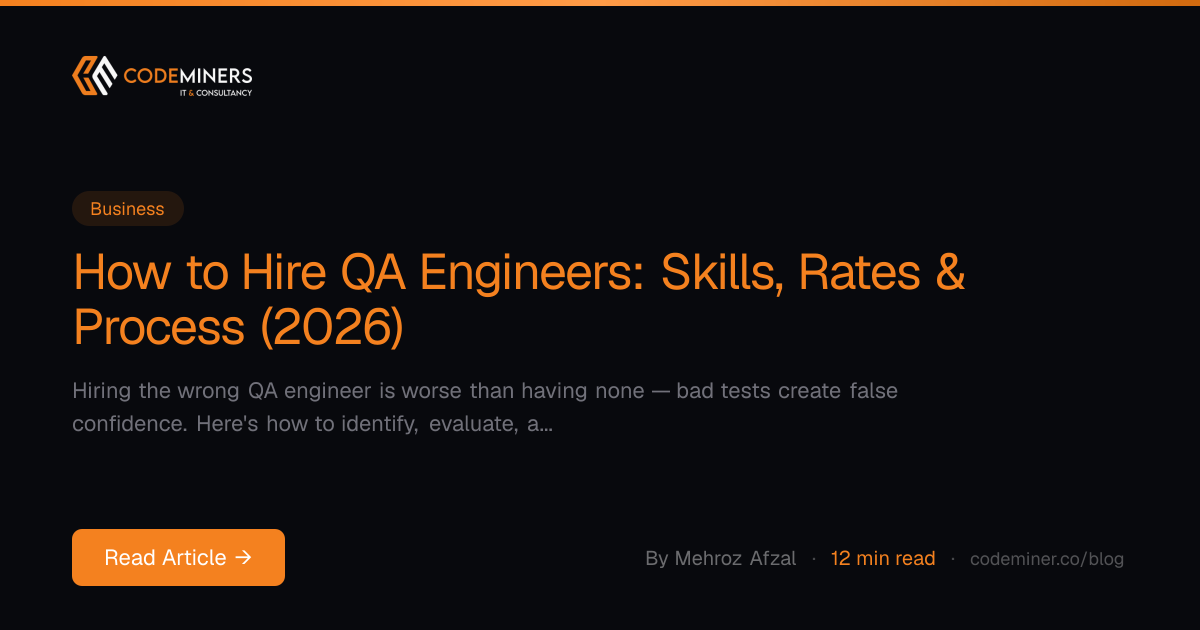 How to Hire QA Engineers: Skills, Rates & Process (2026)