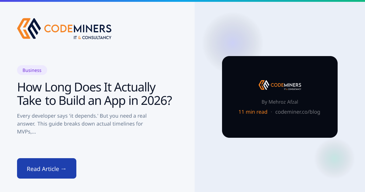 How Long Does It Actually Take to Build an App in 2026?