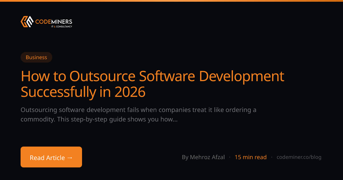 How to Outsource Software Development Successfully in 2026
