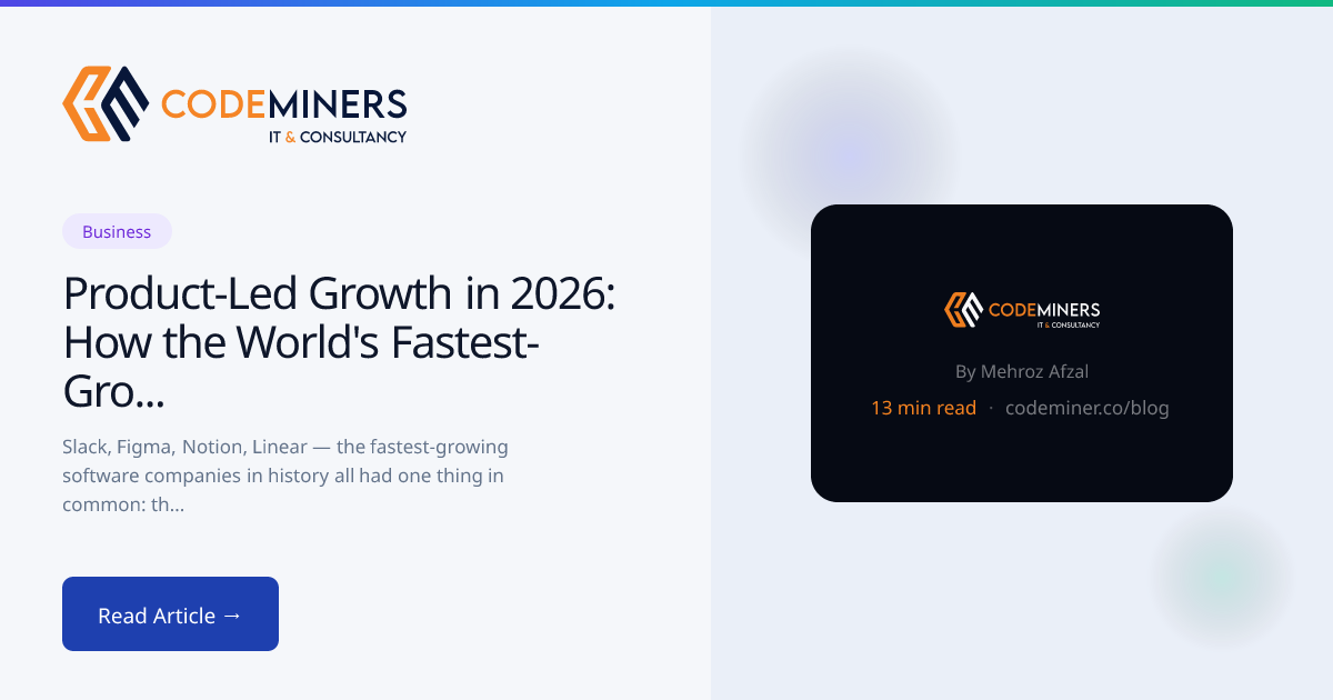 Product-Led Growth in 2026: How the World's Fastest-Growing Software Companies Acquire Customers