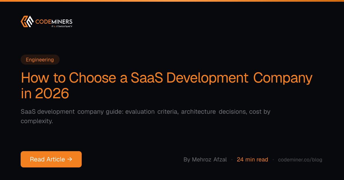 How to Choose a SaaS Development Company in 2026