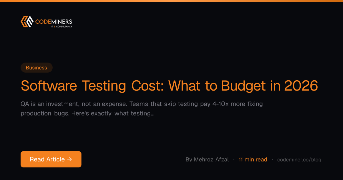 Software Testing Cost: What to Budget in 2026